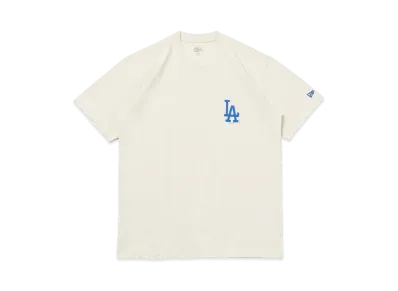 NEW ERA MLB Apparel Regular Fit Short Sleeve Cotton T-Shirt World Series Los Angeles Dodgers "Stone"