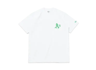 NEW ERA MLB Apparel Regular Fit Short Sleeve Cotton T-Shirt World Series Oakland Athletics "White"