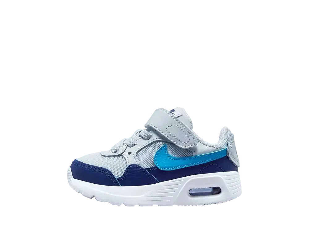 ナイキ TD エアマックス SC "ピュアプラチナム/ホワイト/ディープロイヤルブルー/ブルーライトニング" (キッズ)