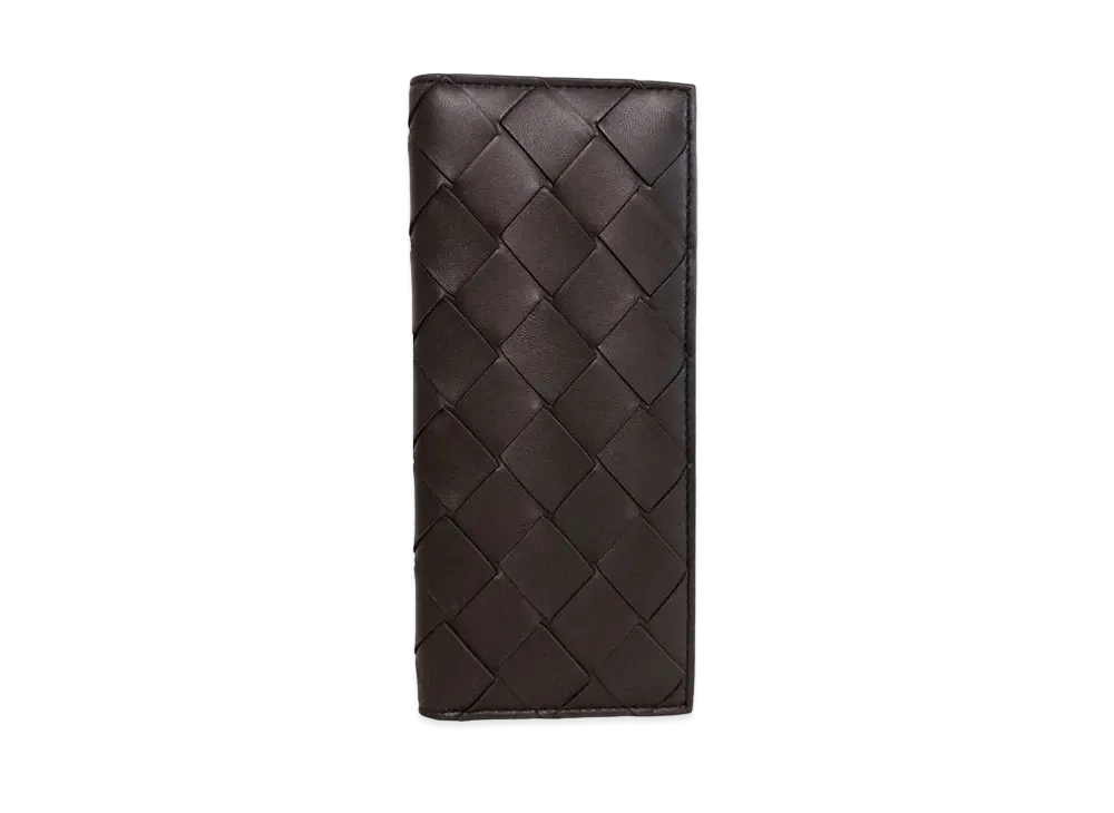 Bottega Veneta Maxi Intrecciato Lambskin Bi-fold Wallet "Fondant"