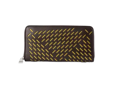 Bottega Veneta Intrecciato Calfskin Perforated Zip Around Wallet "Fondant"