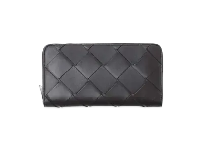 Bottega Veneta Intrecciato Calfskin Zip Around Wallet "Fondant"