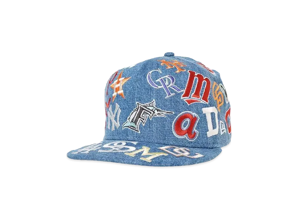 NEW ERA 950 MLBCO ALL OVER "WASHED DENIM"
