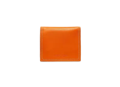 Bottega Veneta Calfskin Bi-fold Card Case With Coin Purse "Burned Orange/Wood"