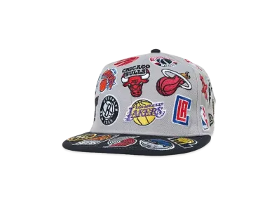 NEW ERA 950 NBA ALL OVER "GREY/BLACK"