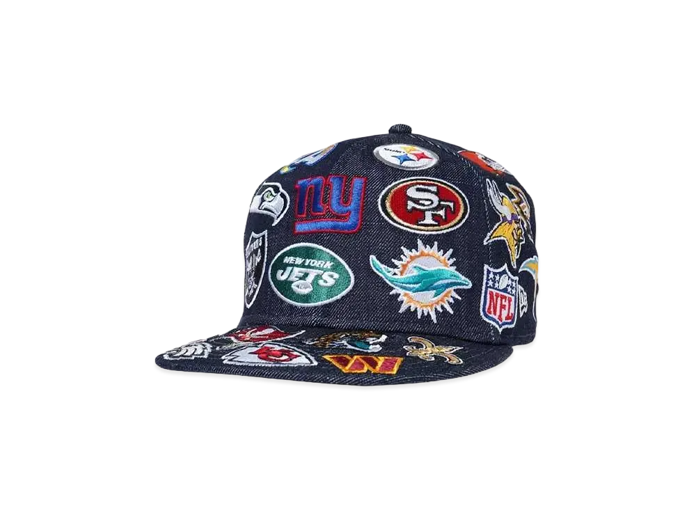 NEW ERA 950 NFL ALL OVER "INDIGO DENIM"