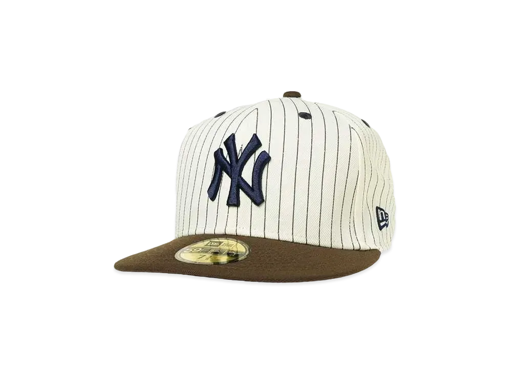NEW ERA 59FIFTY PIN STRIPE NEYYAN "CHROME WALNUT STRIPE"