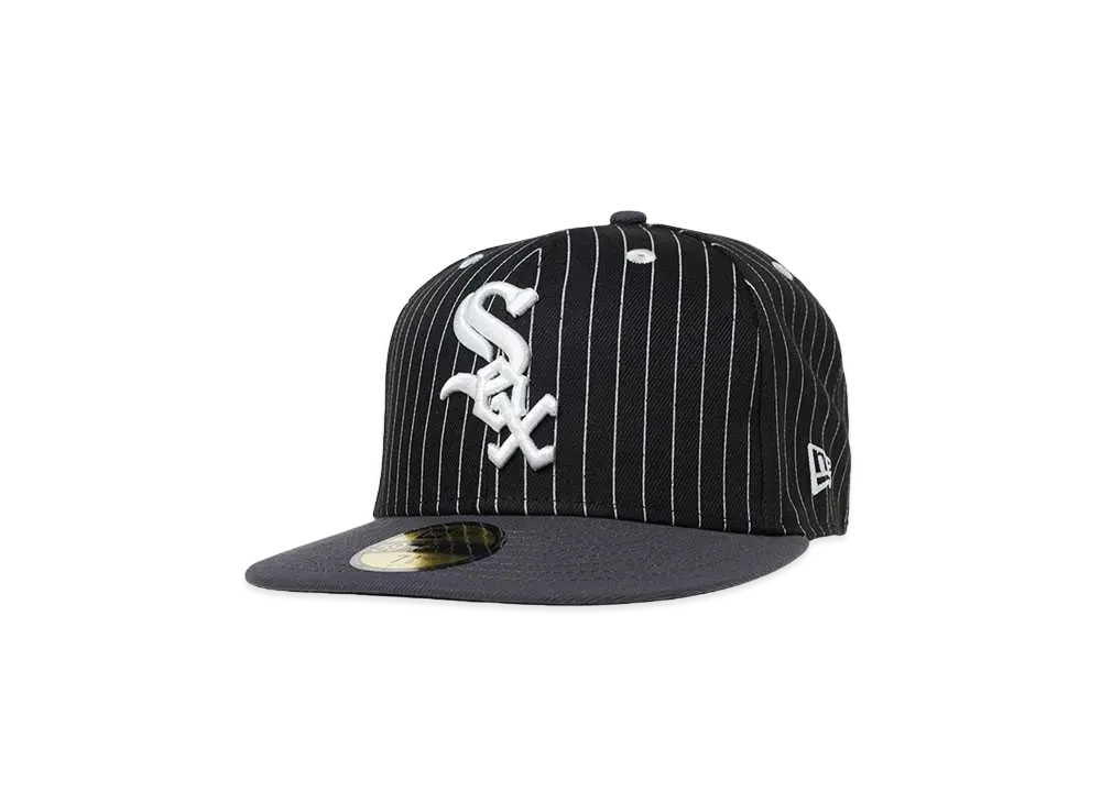 NEW ERA 59FIFTY PIN STRIPE CHIWHI "BLACK CHROME STRIPE"