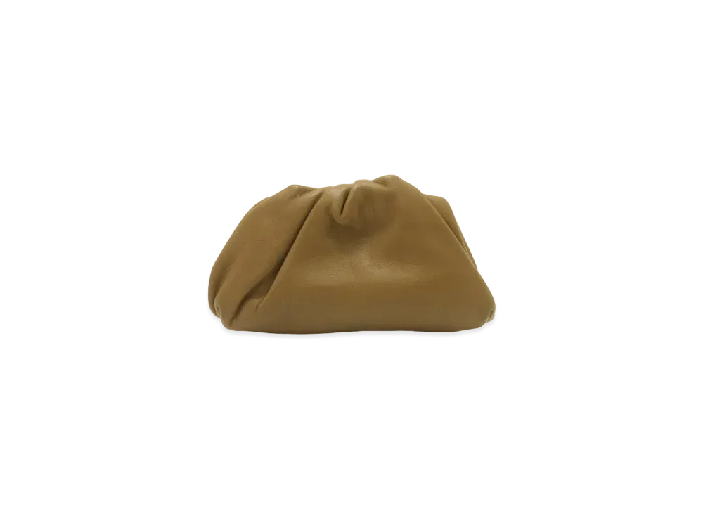 Bottega Veneta The Pouch Shoulder Bag Calfskin Coin Purse "Brown"