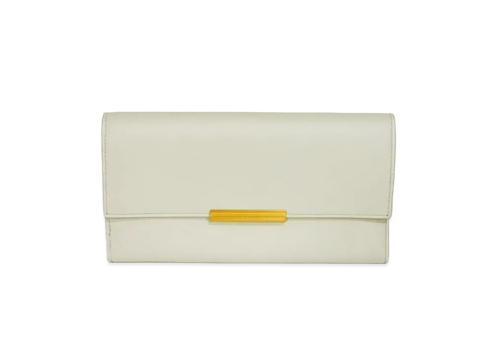 Bottega Veneta French Calf Continental Trifold Wallet "Plaster"