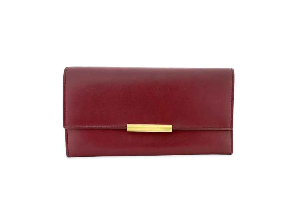 Bottega Veneta French Calf Continental Trifold Wallet "Bordeaux"