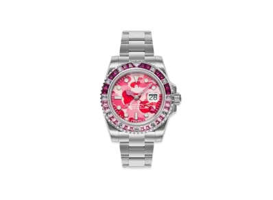 A BATHING APE Type 2 Bapex Abc Camo Crystal Stone "Pink"