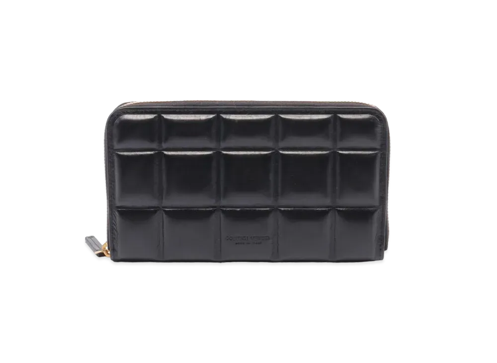 Bottega Veneta Intrecciato Calfskin Zip Around Wallet "Black"