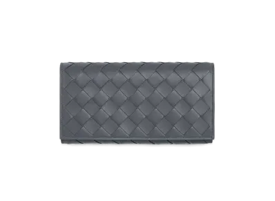 Bottega Veneta Intrecciato Calfskin Bi-fold Wallet "Thunder"
