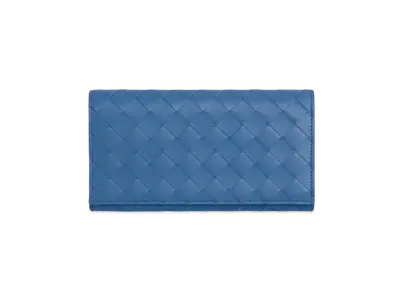 Bottega Veneta Intrecciato Calfskin Bi-fold Wallet "Dark Green/Merm"