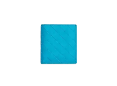 Bottega Veneta Intrecciato Calfskin Bi-fold Compact Wallet "Pool"