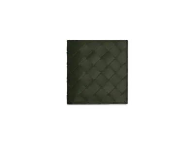 Bottega Veneta Intrecciato Calfskin Bi-fold Compact Wallet "Camping"