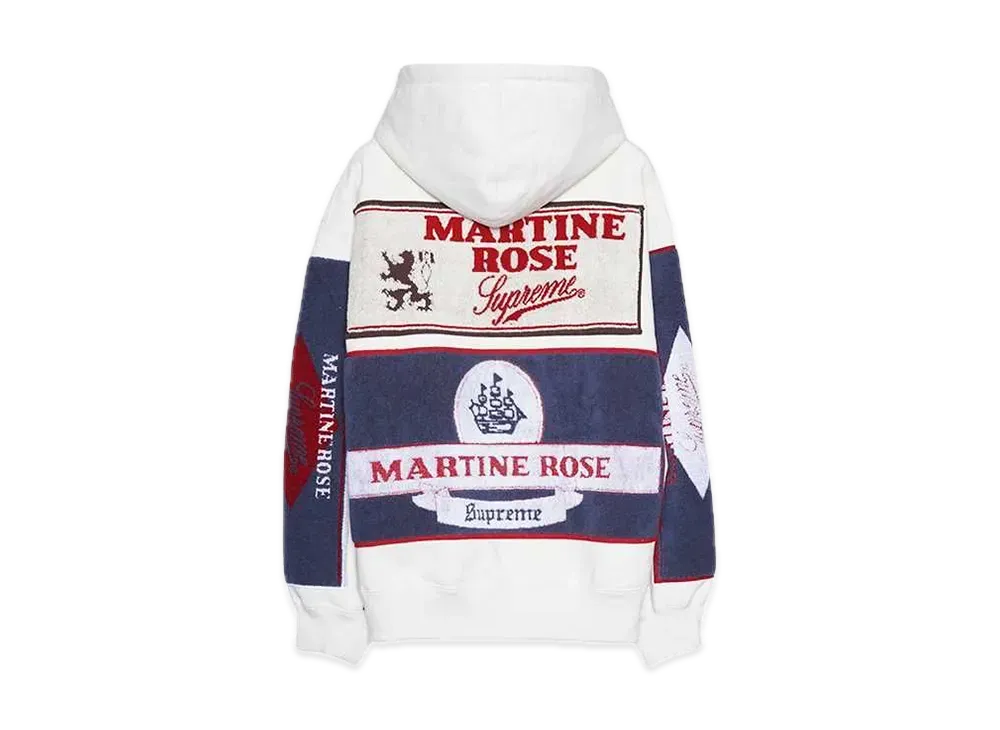 Supreme x Martine Rose Towel Zip Up Hooded Sweatshirt "White"