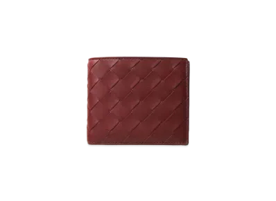 Bottega Veneta Intrecciato Calfskin Bi-fold Wallet "Bordeaux"