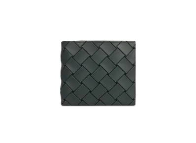 Bottega Veneta Rubber Bi-fold Wallet "Field Green"