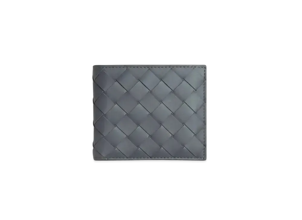 Bottega Veneta Intrecciato Calfskin Bi-fold Wallet "Thunder"