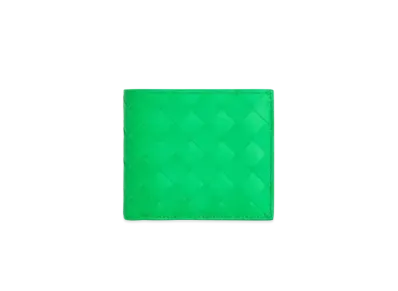Bottega Veneta Intrecciato Calfskin Bi-fold Wallet With Coin Purse "Parakeet"