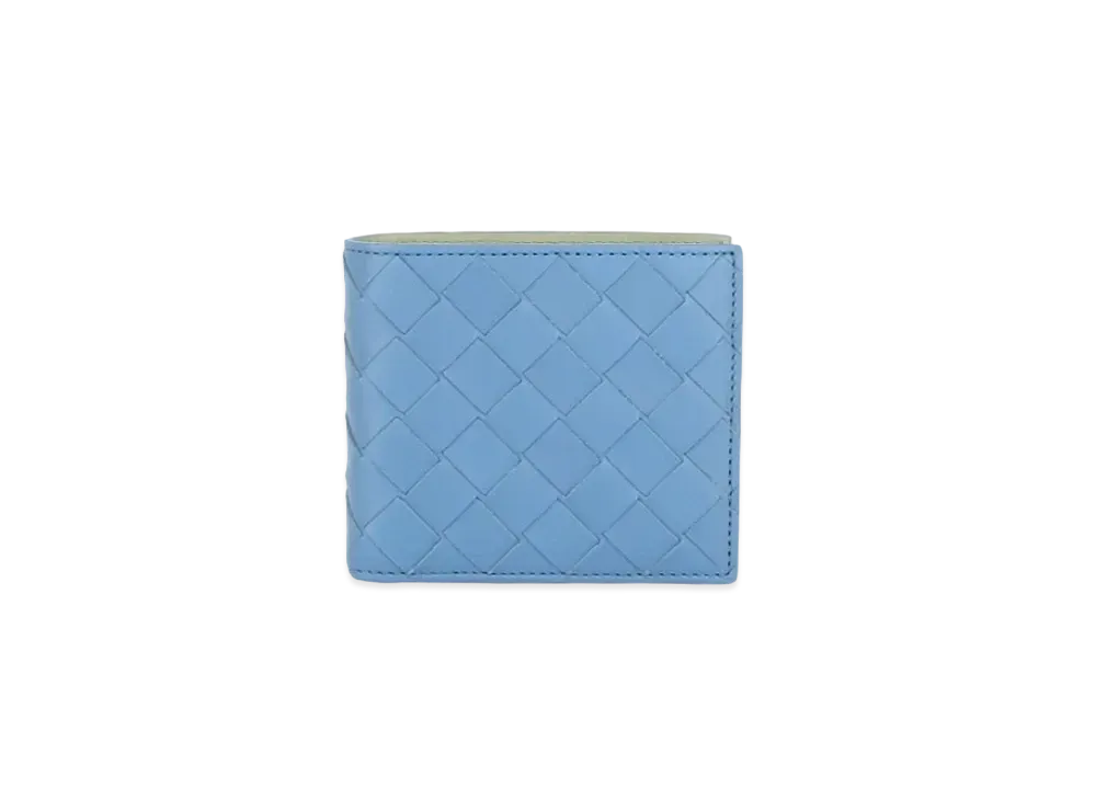 Bottega Veneta Intrecciato Calfskin Bi-fold Wallet With Coin Purse "Dark Green/Merm"