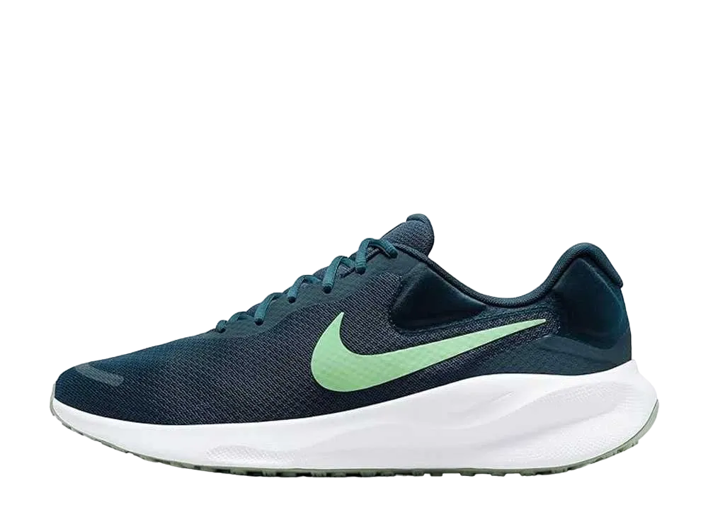 ナイキ レボリューション7 "アーモリーネイビー/フォトンダスト/ジェイドホライズン/ヴェイパーグリーン"