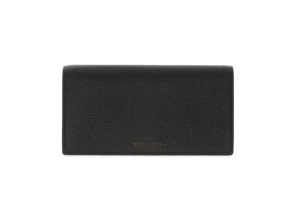 Bottega Veneta Calfskin Button Bi-fold Wallet "Black"