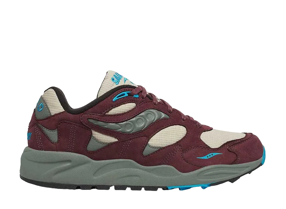 サッカニー グリッド シャドウ2 "マルーン"