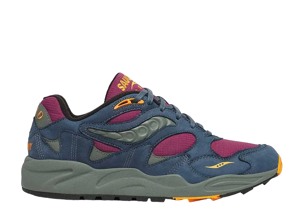 サッカニー グリッド シャドウ2 "パープル/ブルー"