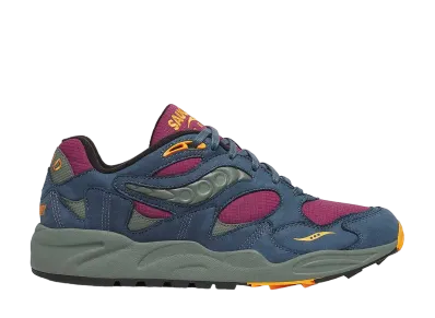 サッカニー グリッド シャドウ2 "パープル/ブルー"