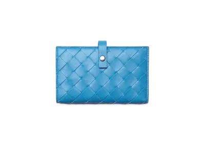 Bottega Veneta Intrecciato Lambskin Calfskin With Coin Purse "Swimming Pool"