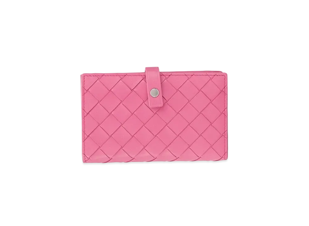 Bottega Veneta Intrecciato Lambskin Calfskin With Coin Purse "Pink"