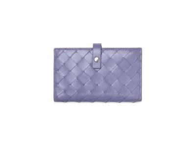 Bottega Veneta Intrecciato Lambskin Calfskin With Coin Purse "Lavender"