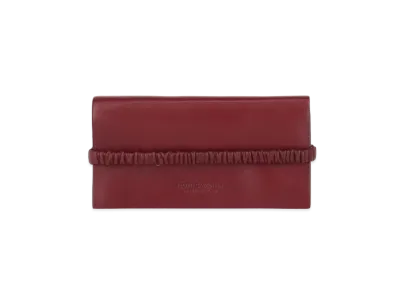 Bottega Veneta Calfskin Alligator Flap Continental Wallet "Bordeaux"