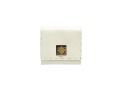 Bottega Veneta Calfskin Trifold Wallet "White"