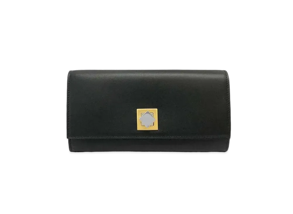 Bottega Veneta Calfskin Trifold Wallet "Black"