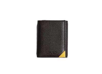 Bottega Veneta The Edit Goatskin Calfskin Trifold Wallet "Fondant/Corn Yellow"