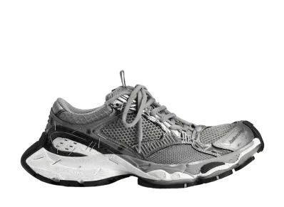 バレンシアガ ステープラー スニーカー "グレー/シルバー/ブラック/ホワイト"