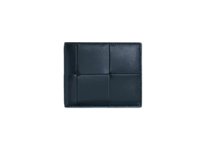 Bottega Veneta Casette Maxi Intrecciato Calfskin Bi-fold Wallet "Space"