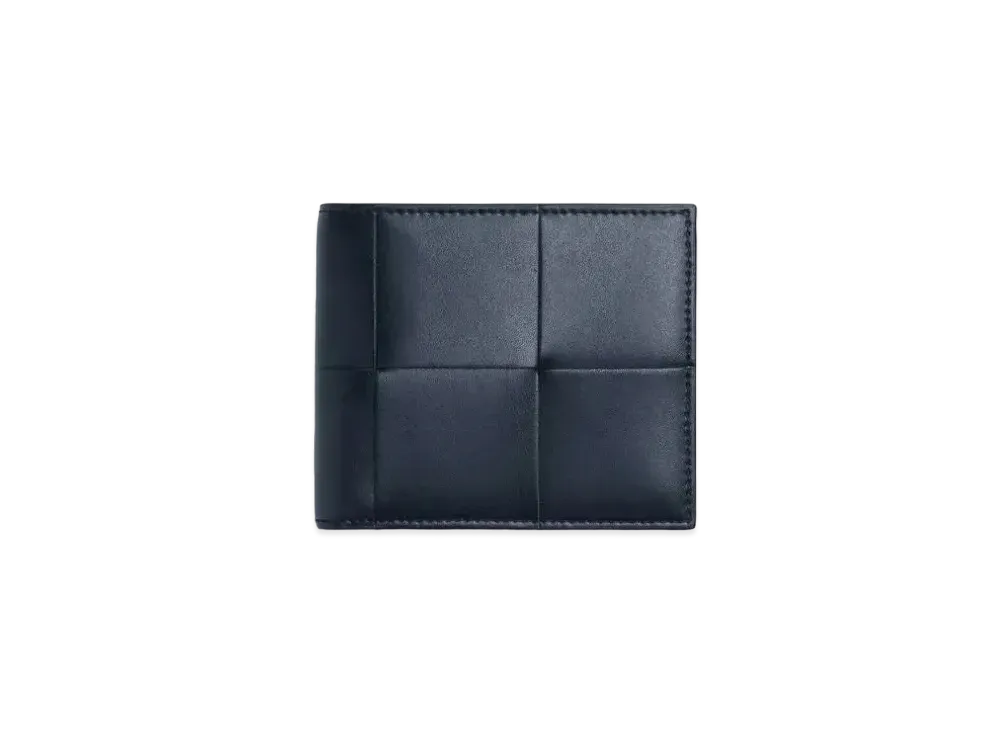 Bottega Veneta Casette Maxi Intrecciato Calfskin Bi-fold Wallet With Coin Purse "Space"