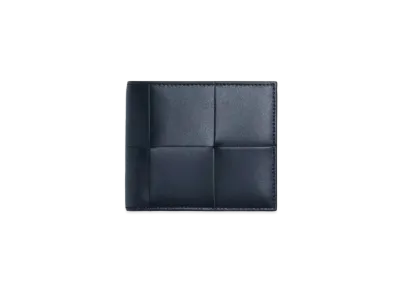 Bottega Veneta Casette Maxi Intrecciato Calfskin Bi-fold Wallet With Coin Purse "Space"