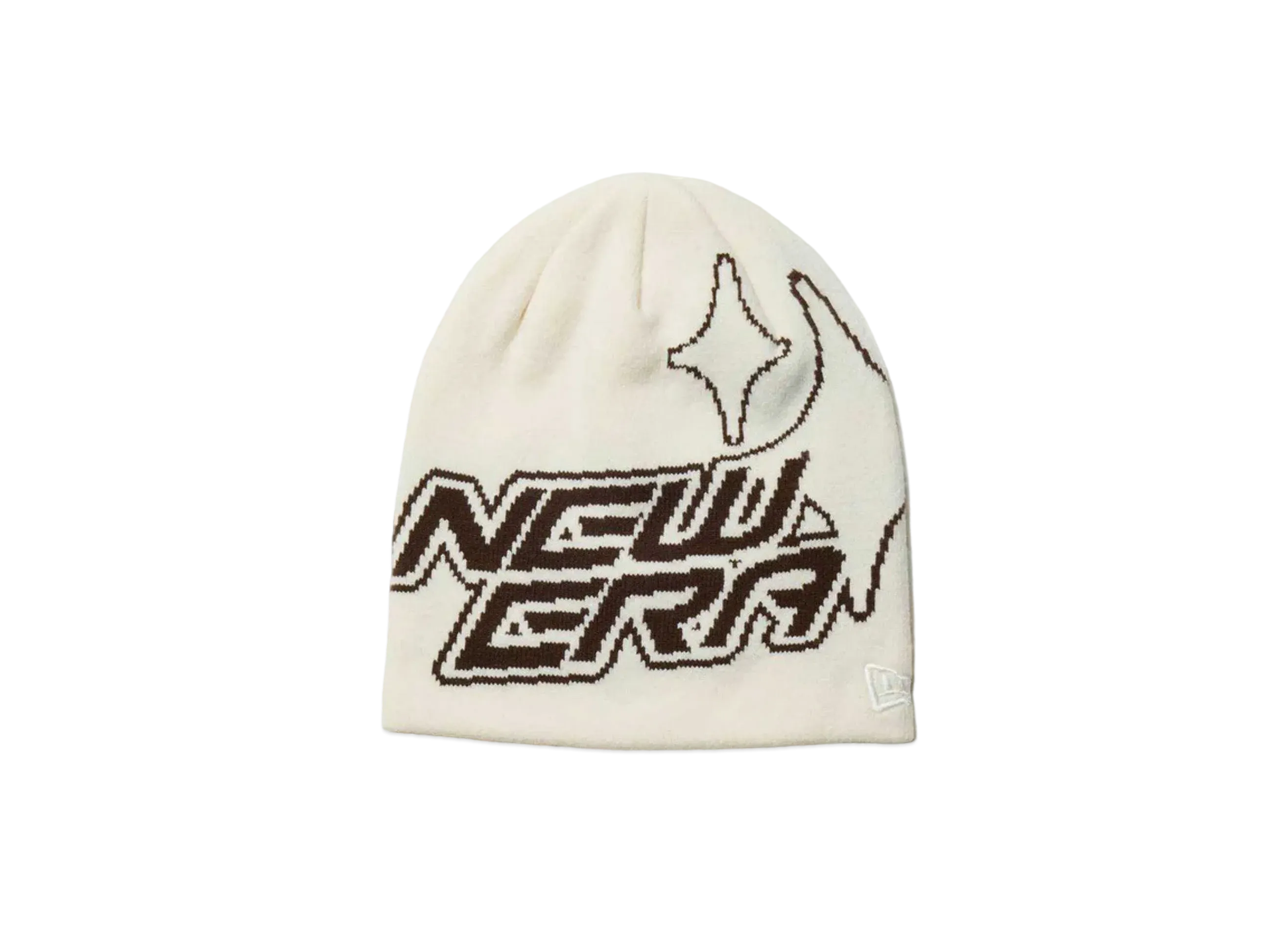 NEW ERA Basic Beanie Sparkle Logo "Off White"