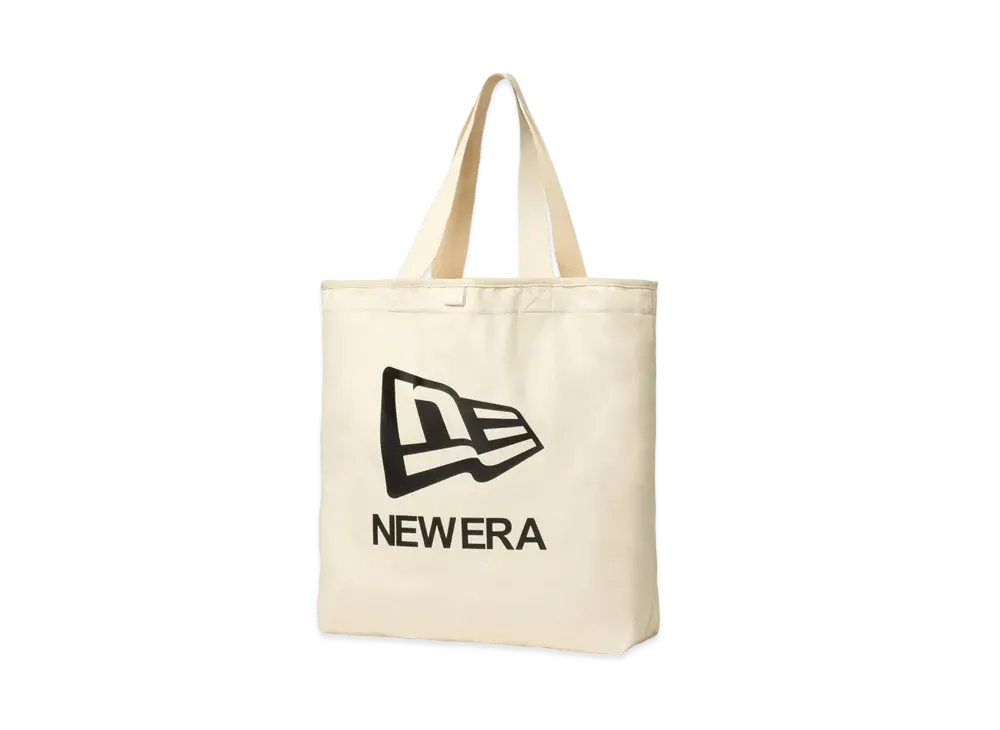 NEW ERA Light Tote Bag 14L Flag Logo "Ivory/Black"