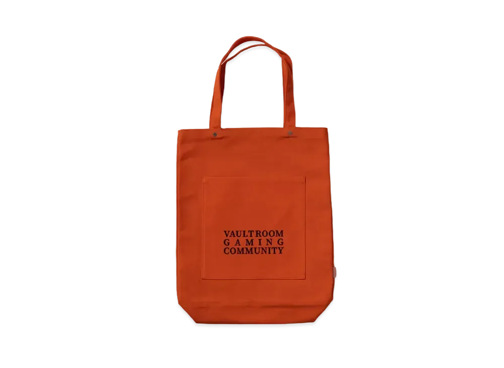 バッグ vaultroom LOGO CANVAS TOTE BAG / ORANGE VAULTROOM LOGO CANVAS TOTE