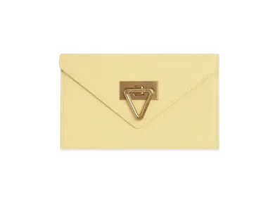 Bottega Veneta Calfskin Flap Long Wallet "Butter"