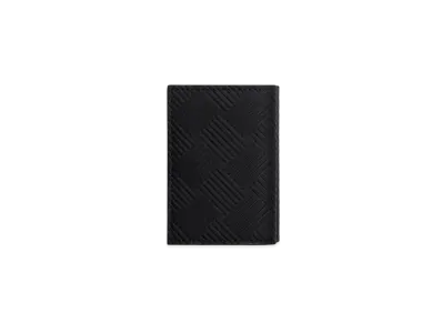 Bottega Veneta Debossed Intrecciato Trifold Wallet "Black"