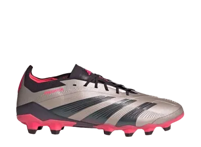 adidas Predator Elite Low HG/AG "Platina Metallic/Aurora Black/Turbo"