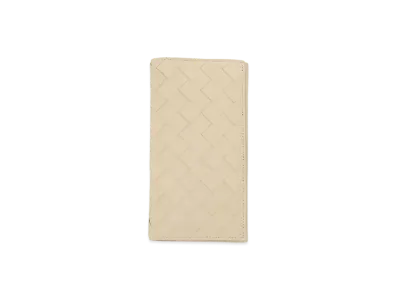 Bottega Veneta Intrecciato Calfskin Bi-fold Long Wallet "Porridge"
